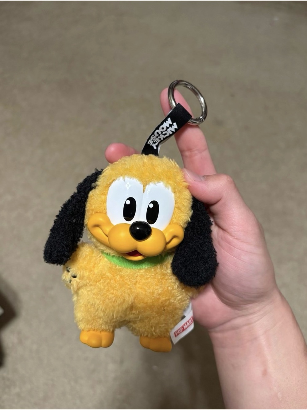 100% authentic Pop Mart Disney Mickey Family Cute Together Plush Keychain PLUTO